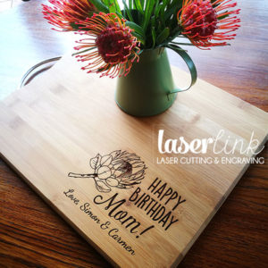 Breadboard-Engraving Personalised Laser Engraved Bamboo Breaddboard
